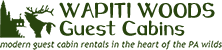 WAPITI WOODS – Guest Cabins Logo